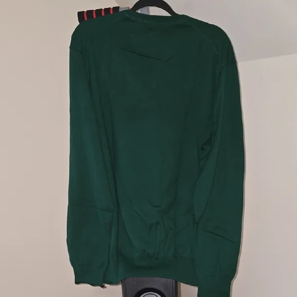 Ralph Lauren Classic Green Pima Cotton Sweater